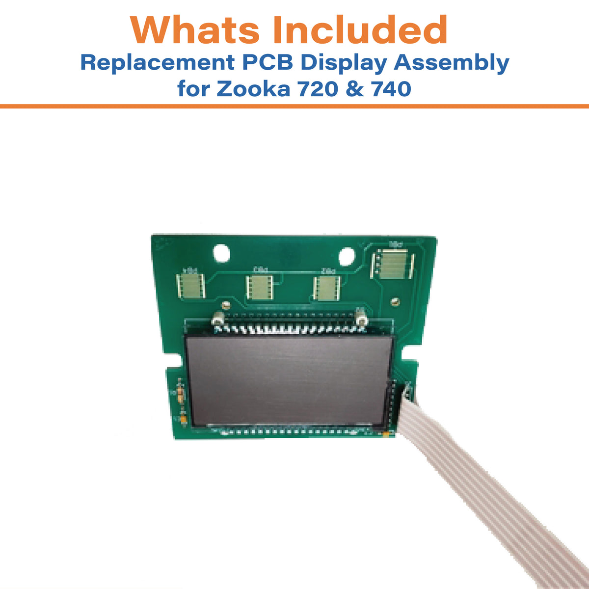 PCB Display for Zooka 720 and Zooka 740 Baseball Pitching Machines