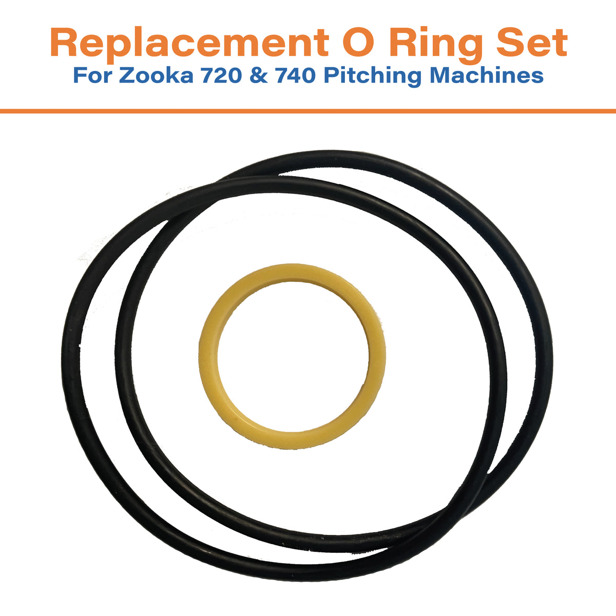 Replacement O-Ring Assembly for Zooka 740 and 720 Baseball Pitching Machines